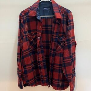 Arrow Sportswear Red and Navy Plaid Jacket
